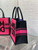 Dior M1296 Medium Dior Book Two-Tone Fuchsia and Purple Miss Dior Graffiti
