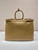 Prada Buckle leather bag with belt 2VG126 Gold Brown