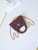 Chanel AS4416 Mini Shopping Bag Washed Denim & Gold-Tone Metal Orange & Black