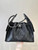 Chanel AS5293 Small Hobo Calfskin & Silver-Tone Metal Black