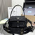 Prada Explore medium nylon shoulder bag with flap 1BD394 Black