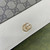 Gucci 497985 GG GG Marmont wallet on chain beige and White leather