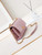 Chanel AS4997 Flap Bag with top Handle Shiny Lambskin  Imitation Pearls & Gold-Tone Metal Pink