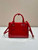 Prada 1BA906 Prada Patent leather mini-bag Red