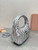 MiuMiu 5BC125 Small Matelassé nappa leather handbag Silver