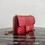 Prada 1BD108 Medium Leather Prada Diagramme Bag Red