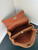 Balenciaga 7897792 Rodeo Handbag Small in Brown Suede aged-Silver
