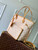 Louis Vuitton LV M27521 Neverfull MM Bag Monogram Origine Lin
