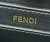 Fendi 8BN335A7SKF199A Peekaboo ISeeU Petite Blue ostrich leather bag