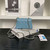 Chanel AP4593 25S Mini Flap Lambskin Blue gold