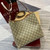 Gucci 815103 GG Emblem bucket bag Beige and dark brown