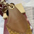 Gucci 834981 Gucci B medium Shoulder Bag Brown velvet embossed