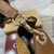 Gucci 834981 Gucci B medium Shoulder Bag Brown velvet embossed