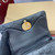 Gucci 806017 GG Milano Mini Top Handle Bag Black GG puffy leather