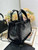 Dior M2822 Small Dior Toujours Bag Black Macrocannage Crinkled Calfskin and Merino Wool