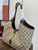 Gucci 866645 Mercato medium tote bag  sand and brown GG canvas