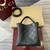 Gucci 815118 GG Emblem Mini Bucket Bag Black GG leather
