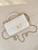 Chanel AS2431 Mini Classic Handbag With Top Handle CC19049 Calfskin White