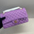 Chanel A01112 Flap Classic 11.12 Handbag Lambskin Purple
