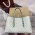Gucci 815213 GG Emblem Large Tote Bag Ligth Green