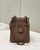 Fendi Mini Origami 8BS083 Brown leather mini bag that can be transformed 8626As