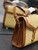 YSL 623930 Cassandra Mini Top Handle In Box Saint Laurent Braided with top-grain cowhide Brown