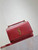 YSL 533026 Sunset chain wallet in smooth leather Red