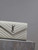 YSL 377828 Classic Cassandre chain wallet in grain de Poudre leather White Silver