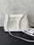 Balenciaga 7897722 Rodeo Handbag Medium in Lychee pattern calfskin