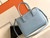 Prada 1BA274 Large Prada Galleria Saffiano leather bag Light Blue