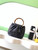 Chanel 26C AS6022 Small Hobo Lambskin Turtoise-Shell Effect Plexi & Gold-Tone Metal Black