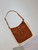 YSL 713938 LE 5 A 7 Supple Small In Suede Brown Shearing 