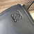 Loewe XS Military messenger bag in supple smooth calfskin and jacquard B553A72X27 Navy Blue