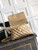 Chanel AS2216 Small Flap Bag with Top Handle calfskin diamante gold metal Gold