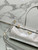 Prada 1BA426 Medium leather handbag Silver Gray