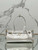 Prada 1BA426 Medium leather handbag Silver Gray