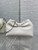 Dior Small Dior Bow Bag Calfskin leather with ostrich pattern M0715 White