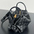 Bottega Veneta BV 796615  Mini Loop intrecciato leather cross-body bag Black