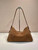 Prada 1BC228 Prada Aimèe Large suede shoulder bag Brown