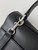 Balenciaga 7897722 Rodeo Handbag Medium in black smooth calfskin aged-Silver