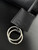 Balenciaga 7897722 Rodeo Handbag Medium in black smooth calfskin aged-Silver