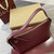 Gucci 847449 GG Emblem medium shoulder bag Rose Red