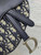 Dior M0455 Saddle Bag With Strap Blue Denim Dior Oblique Jacquard Silver M0456