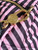 Chanel AS4696 Large Bowling Bag Printed Fabric & Gold-Tone Metal Black & Pink