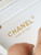 Chanel A69900 Mini Flap White Lambskin Printed AS1116 with Black CC logo