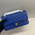 Chanel A01112 Flap Classic 11.12 Handbag Lambskin Electric Blue