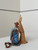 Fendi 8BS017 Mini Baguette canvas bag with FF embroidery 0159BS Blue