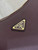 Prada 1BC228 Prada Aimèe Large leather shoulder bag Wine Red