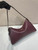 Prada 1BC228 Prada Aimèe Large leather shoulder bag Wine Red
