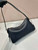Prada 1BC229 Prada Aimèe Medium leather shoulder bag Black